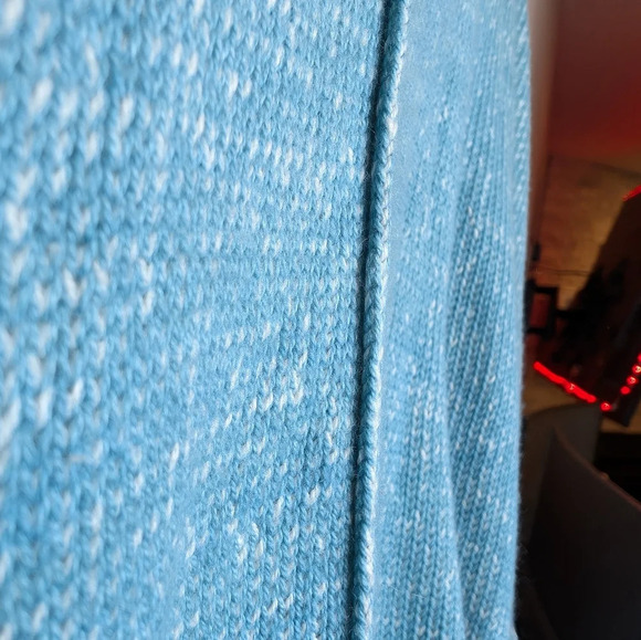 NWT SO Sonoma Drop Arm Teal Knit Oversized Comfy Sweater Women XL - Picture 8 of 9